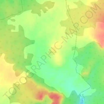 Топографическая карта Deora, высота, рельеф