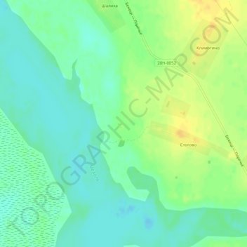 Топографическая карта Узмень, высота, рельеф