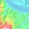 Топографическая карта Денисята, высота, рельеф