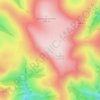 Топографическая карта смотровая Эльбрус, высота, рельеф
