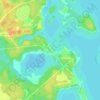 Топографическая карта Заречье, высота, рельеф