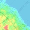 Топографическая карта North Plymouth, высота, рельеф