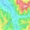 Топографическая карта Godiasco, высота, рельеф