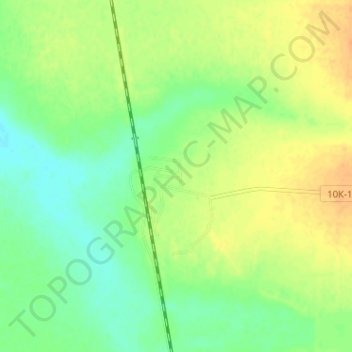 Топографическая карта Красная Поляна, высота, рельеф