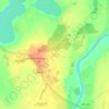 Топографическая карта Горбуны, высота, рельеф
