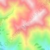 Топографическая карта Сары-Булак, высота, рельеф