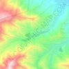 Топографическая карта Хаят, высота, рельеф