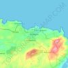Топографическая карта Amlwch, высота, рельеф