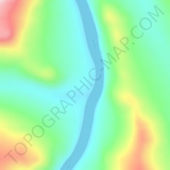 Топографическая карта Суон-Тит, высота, рельеф