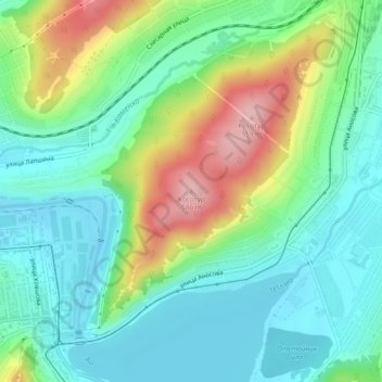 Топографическая карта Косотур, высота, рельеф