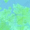 Топографическая карта Portsmouth, высота, рельеф