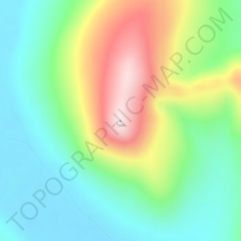 Топографическая карта Туда, высота, рельеф
