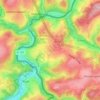 Топографическая карта Elcherath, высота, рельеф