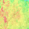 Топографическая карта Orlando, высота, рельеф