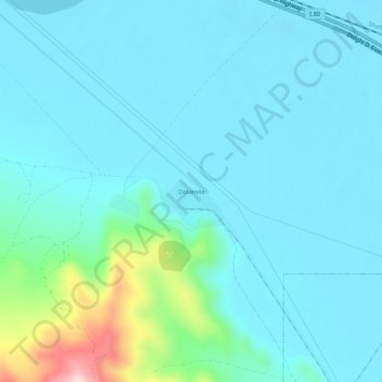 Топографическая карта Dolomite, высота, рельеф