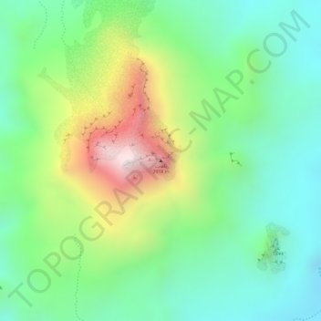 Топографическая карта Tahat, высота, рельеф