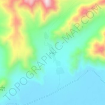 Топографическая карта Mudh, высота, рельеф