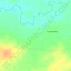 Топографическая карта Родионовка, высота, рельеф
