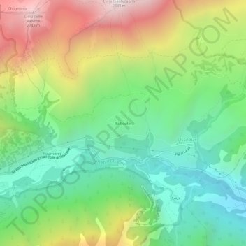 Топографическая карта Balboutet, высота, рельеф
