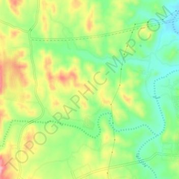 Топографическая карта Bani Malik, высота, рельеф