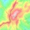 Топографическая карта Max Patch Mountain, высота, рельеф