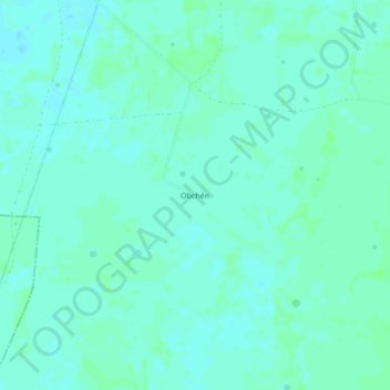 Топографическая карта Obchén, высота, рельеф