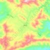 Топографическая карта 沩山乡, высота, рельеф