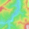 Топографическая карта Cataloochee, высота, рельеф