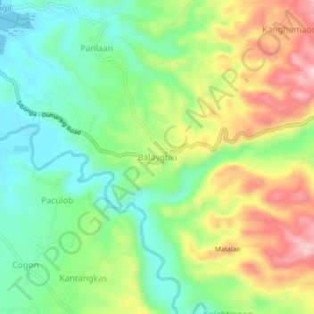 Топографическая карта Balaygtiki, высота, рельеф