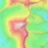 Топографическая карта Mount Whitney, высота, рельеф