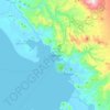 Топографическая карта Sibolga, высота, рельеф