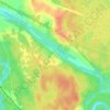 Топографическая карта Халезево, высота, рельеф
