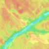 Топографическая карта Брод, высота, рельеф