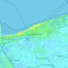 Топографическая карта Knokke-Heist, высота, рельеф