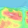 Топографическая карта Llysfaen, высота, рельеф