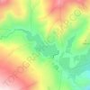 Топографическая карта гижгитское озеро, высота, рельеф
