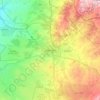 Топографическая карта באר-שבע, высота, рельеф