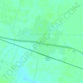 Топографическая карта Handia, высота, рельеф