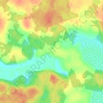 Топографическая карта Карманово, высота, рельеф