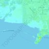 Топографическая карта The Reserve of Old Tampa Bay, высота, рельеф
