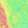 Топографическая карта Moldova, высота, рельеф
