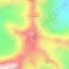 Топографическая карта Калота, высота, рельеф
