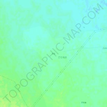 Топографическая карта 芒石, высота, рельеф