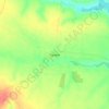 Топографическая карта Чухели, высота, рельеф