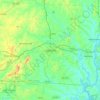 Топографическая карта Gastonia, высота, рельеф