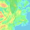 Топографическая карта South Orleans, высота, рельеф