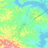 Топографическая карта 土台乡, высота, рельеф