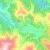 Топографическая карта Бахмаро, высота, рельеф