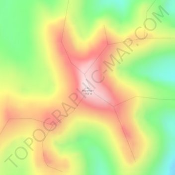 Топографическая карта Нариман, высота, рельеф
