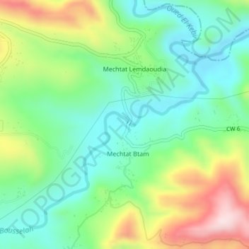Топографическая карта Balaman Park, высота, рельеф